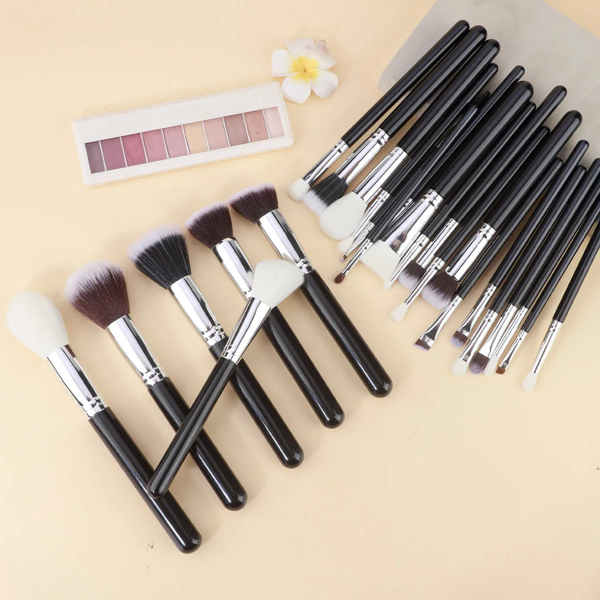 RANCAI 25Pcs Full Sets Of Makeup Brushes,Powder Foundation Make-up Brush,Suitable For Beginners And Professional Makeup Artists