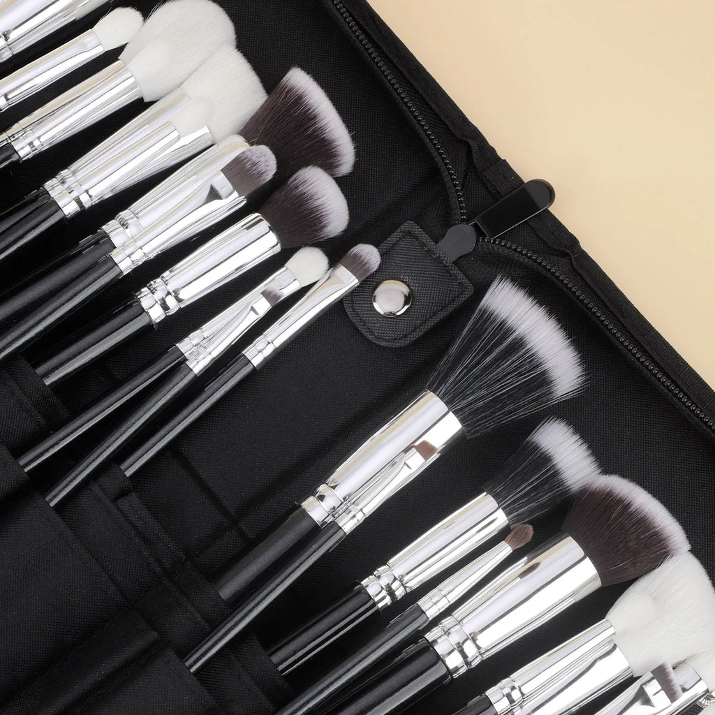 RANCAI 25Pcs Full Sets Of Makeup Brushes,Powder Foundation Make-up Brush,Suitable For Beginners And Professional Makeup Artists