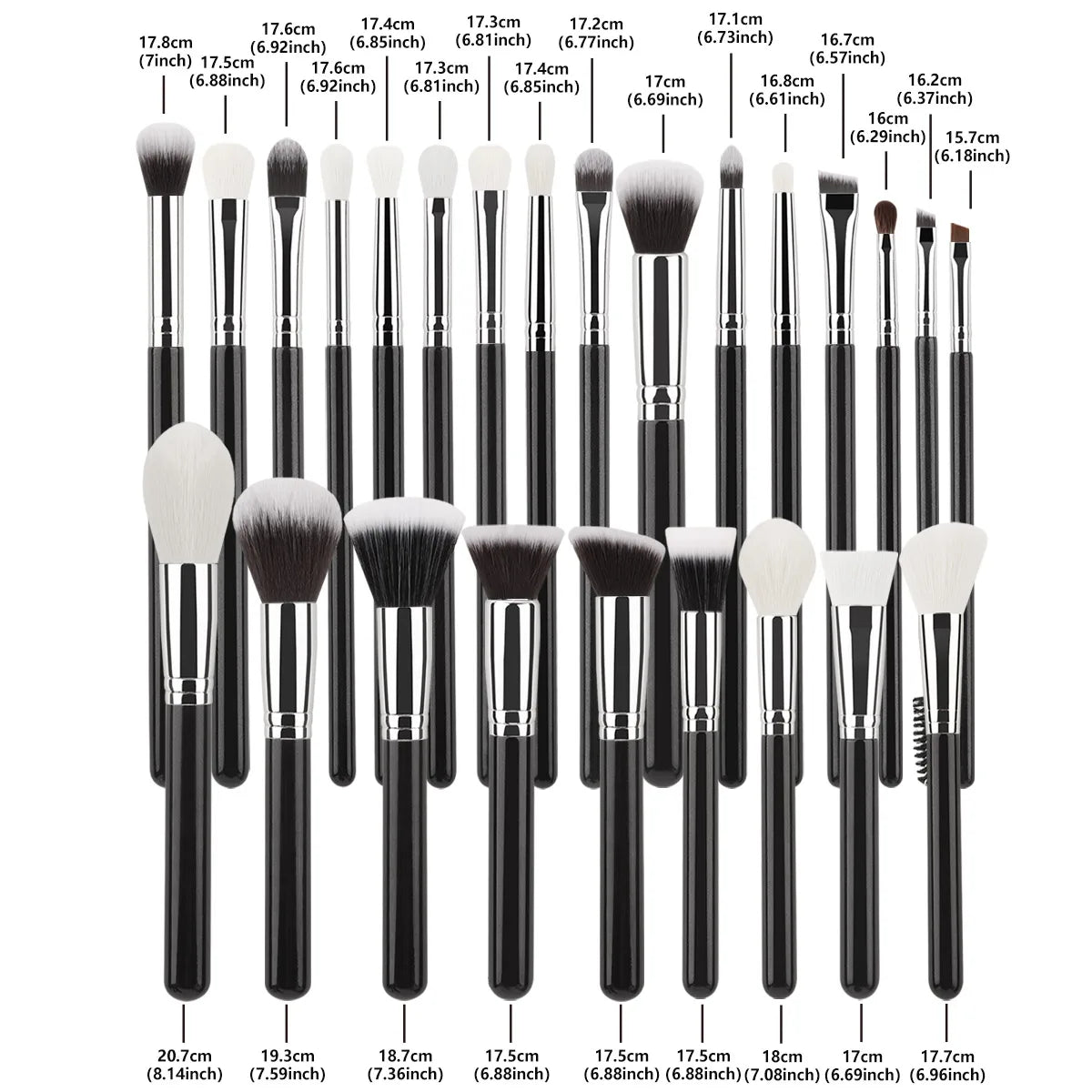 RANCAI 25Pcs Full Sets Of Makeup Brushes,Powder Foundation Make-up Brush,Suitable For Beginners And Professional Makeup Artists