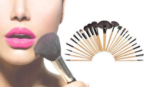 24-piece makeup brush set